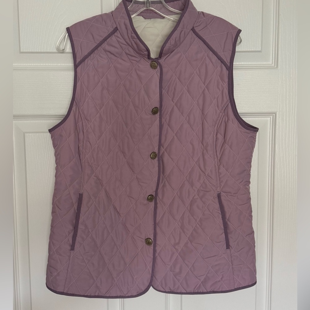 Schneiders of Salzburg Purple Quilted Vest, Fits Like M/L